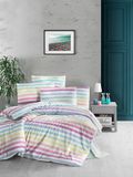Nuit Des Rêves King Quilt Cover Set (200 x 220 cm), 65% katoen/35% polyester, 2 kussenslopen (80 x 80 cm), machinewasbaar, elegant multi-color design voor moderne slaapkamers