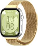 By Qubix Qubix Milanese Bandje Goud voor Huawei Watch Fit 3 / 4 / 5