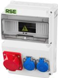 Merkloos / Sans marque Wan GmbH Bouwstroomverdeler 230 V/400 V | Schuko IP44, 16 A + 2 x 230 V | Wit
