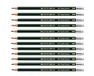 FABER-CASTELL Castell 9000 HB-potloden met gum, 12 stuks
