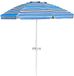 Schouderband 2,2m Strandparasol Lichtblauw