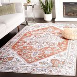 Safavieh Bohemian Indoor Hand Tufted Abstract Collection, ABT340, in Ivory / Charcoal, 60 X 91 cm