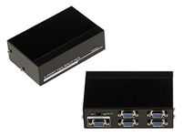 KALEA-INFORMATIQUE VGA-videosplitter, dupliceert 1 invoerbron naar 4 gelijktijdige uitgangen. 350 MHz bandbreedte