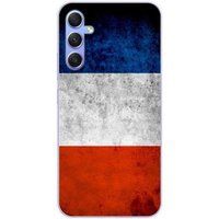 1001 coques Samsung Galaxy A34 5G Franse vlag siliconen hoesje