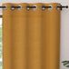 Soleil d'ocre, Ringgordijn van puur katoen, 135 x 250 cm, Panama, mosterdkleur