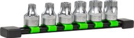 JBM Tools SET VAN VERZEGELDE TORX-BITS MET EEN UITSPARING 1/2". 6-DELIG