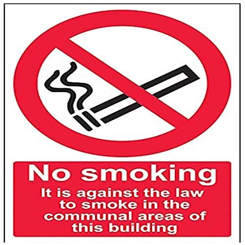 VSafety 57023AU-S - No Smoking Sign - 200x300mm - Self-Adhesive
