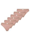 sloggi Dames string 6 pack GO Crush cameo brown Effen XS