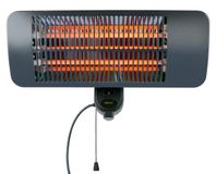 Merkloos Terrasverwarmer Infrarood 2000 W Wandmontage Drie Warmtestanden
