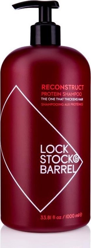 Lock Stock Reconstruct Thickening Shampoo voor heren, 1000 ml