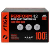 STIGA Perform 100 loopballen pinguïn wit ITTF goedgekeurd