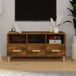 Maison Exclusive - meuble TV en chêne fumé, 102x36x50 cm, fabriqué en panneaux de particules
