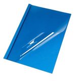 Pavo - Thermische inbindmappen A4 - rug 3 mm - Transparant/Blauw - per 25