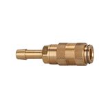 Riegler 107073-243.08/5 snelsluitkoppeling NW 2,7, messing blank, tule LW 3, 1 stuk