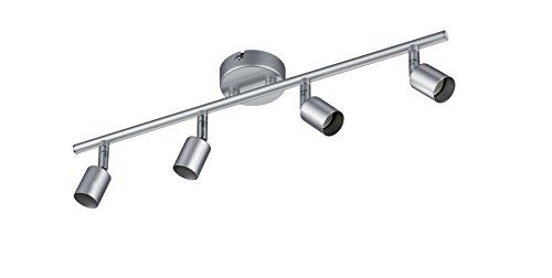 Reality Leuchten Paris Plafondlamp - Metaal - GU10 - Titaniumkleurig