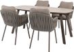 4 Seasons Outdoor Manolo Cannes dining tuinset 180x95xH75 cm 5 delig keramiek terre Taste