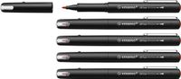 STABILO Dr!ver - Premium Fineliner - 0.8 mm - Rood - Doos 5 Stuks