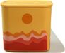 TUPPERWARE Quadro, 2,1 litre, jaune-orange à motif A152, boîte de conservation, série Ultimo