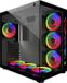 Crystal Sea Boîtier PC Gaming ATX, Blanc, Éclairage RGB, 7 Baies de Disque Interne, Refroidissement Optimal, Compatible ATX