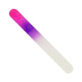 Glasvijl Lime en verre Glasvijl - dubbelzijdig, magenta/violet met glitter, aan beide zijden rond, lengte: 9 cm
