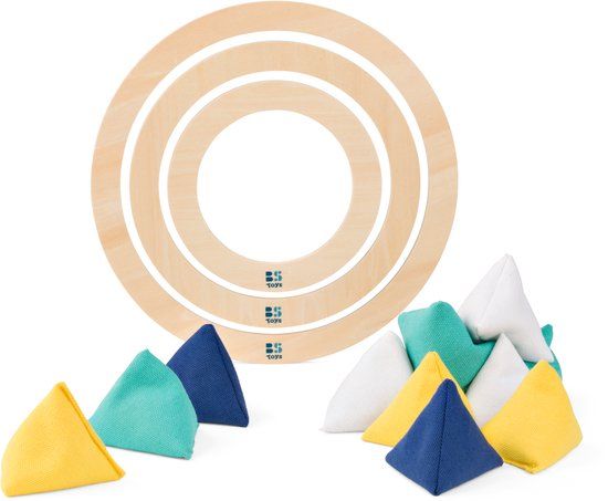 BS Toys Trigo Buitenspel Ringwerpspel FSC Hout Textiel Meerkleurig 6+