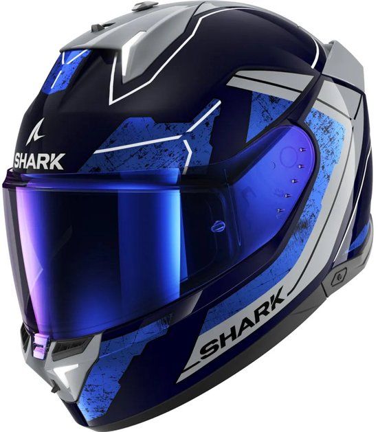 Shark SKWAL i3 Rhad Blauw Chrom Zilver BUS Integraalhelm - Maat L