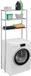 Merkloos Relaxdays wasmachine rek - ombouw - 3 etages - 162,5 x 67 x 30 cm - toiletrek - metaal - zilver