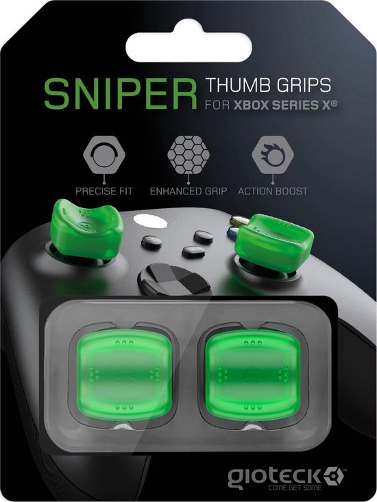 Gioteck joystick-grips sniper voor xbox x controller groen