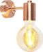 QAZQA facil - Design Hanglamp voor binnen - 1 lichts - D 130 mm - Koper - Woonkamer | Slaapkamer | Keuken