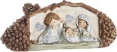 DKD Home Decor Kerststal set Zilverachtig Bruin ananas Groen Hars (23 x 6,2 x 9,2 cm)