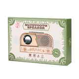 MIMI Rentrée scolaire Jouets éducatifs DIY Enceinte Bluetooth en bois Modèle de puzzle 3D Cadeau d'anniversaire pour enfants et adultes