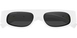 Gucci GG1771S Lunettes de Soleil Femme Blanc Géométrique Gris 51mm