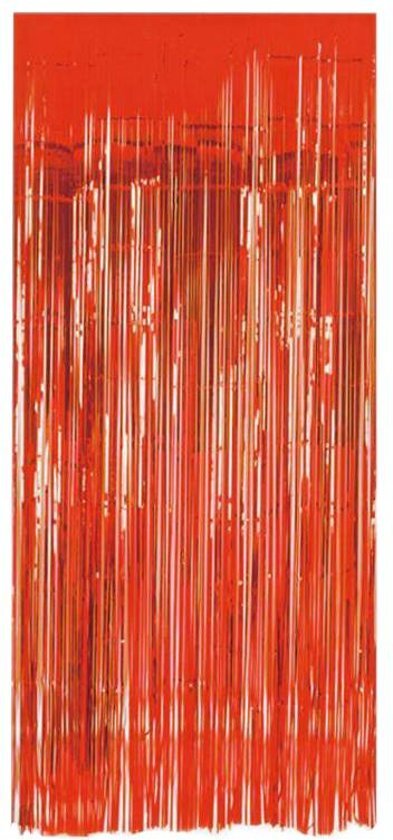 Folat Deurgordijn folie rood 2x1m