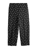 Next Dames Cropped Broek met Smalle Pijpen Zwart