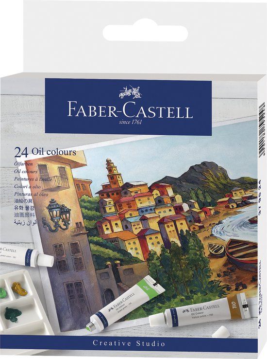 Faber-Castell Olieverf - 9 ml - 24 tubes - Assorti 24