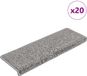 vidaXL - Trapmatten - 20 stuks - 65x21x4 cm - Grijs - Rechthoekige Rand