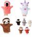 Relaxdays Handpoppen Set - 8 Dieren - Pluche - Kinderen