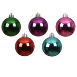 Decoris kerstballen onbreekbaar - shiny mix