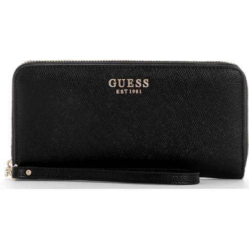 GUESS Amorette SLG Zip Around Wallet Black zwart