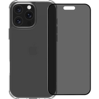 BlueBuilt Protective Back Cover iPhone 16 Pro Max Transparant + Privacy Screenprotector
