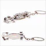 MC Living KadoExpress F1 Auto Sleutelhanger - Met Naam - Senna - Model 2024 - Zilver