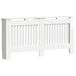 vidaXL Radiatoromsluiting, hoogglans wit, 172 x 19 x 81,5 cm