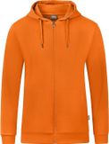 Jako Organic Jas Met Kap Dames - Oranje | Maat: 44