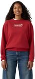 LEVI'S ® Sweatshirt 'Graphic Everyday Crew' rood / transparant