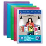 Oxford 100211078 map Polypropyleen (PP) Blauw, Groen, Paars, Rood, Transparant A4