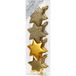 Inge-glas Christmas goods Kersthangers - 8x - sterren - goud - 6 cm - kerstversiering