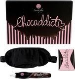 Secretplay - peinture corporelle érotique - chocolat + bandeau + jeu de cartes érotiques (Français/portugais)