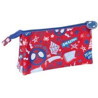 Spidey Rescue Etui voor kinderen, ideaal voor schoolleeftijd, comfortabel en veelzijdig, kwaliteit en duurzaamheid, 22 x 3 x 12 cm, Rood/Blauw, M, Casual