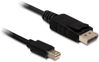 Delock Mini DisplayPort - DisplayPort Kabel - Zwart - 3.0 meter