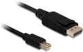 Delock Mini DisplayPort - DisplayPort Kabel - Zwart - 3.0 meter